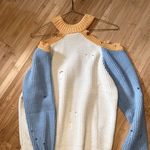 XS DAYTRIP distressed sweater